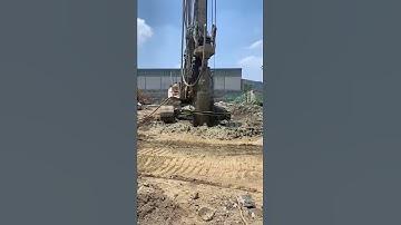 bored piling with cluster hammer