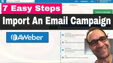 7 Easy Steps To Import An Aweber Email Campaign Beginner Friendly 😀