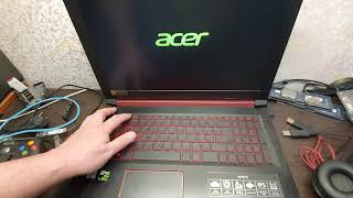 Acer nitro 5. Advanced bios menu.