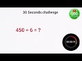 Math Quiz 30 Seconds challenge | Math Quiz | Education | Math Learning | Qdd |