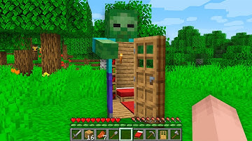 HOW NOOB BUILD HOUSE INSIDE ZOMBIE STATUE!? Minecraft NOOB vs PRO! 100% TROLLING HEAD BASE MONSTER