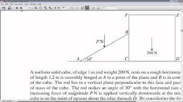 Further Mechanics - Equilibrium 2