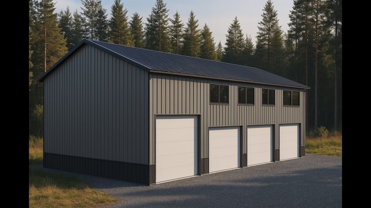 Ultimate 30x60 Gable Roof Barndominium Kit [3 Car & RV Garage]