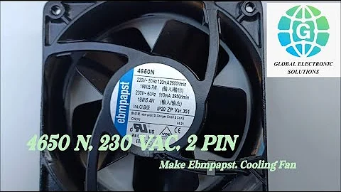 Ebmpapst, Modal No. 4650N 230VaC, 2 Pin, #global_electronic_solutions