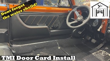 67 Firebird, Part 165, TMI Door card  Install. camaro or firebird