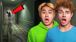 LAST TO LEAVE HAUNTED HOUSE WINS $10,000!! (ft. Zhong \& Veshremy)