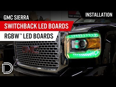 How to Install GMC Sierra RGBW™ & Switchback DRL LED Boards by Diode Dynamics