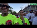 We did a 5K run and we raced each other, very funny !!!