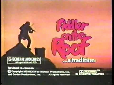 Fiddler on the Roof 1979 re-release TV trailer