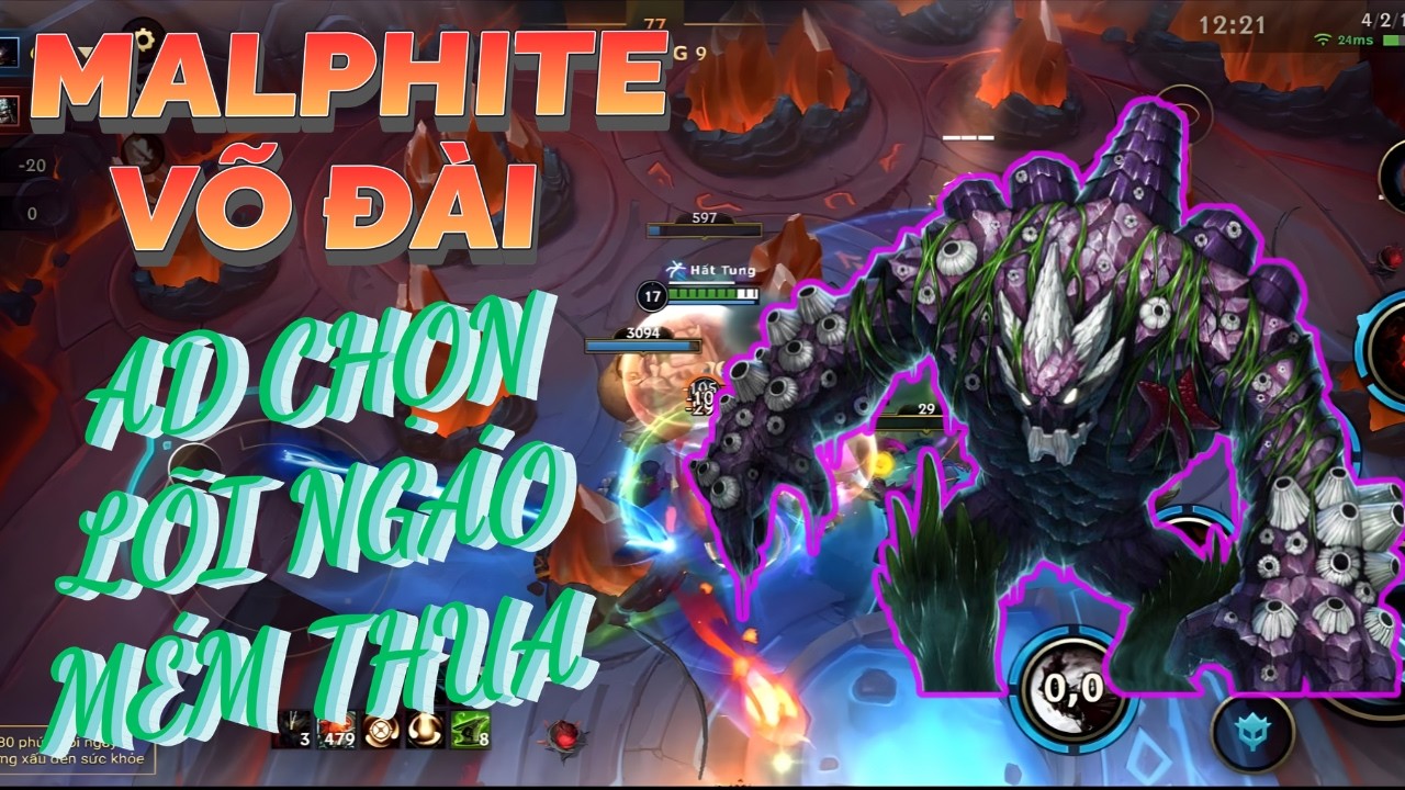 Malphite Võ Đài AD Chọn Lõi Siêu Ngáo Chán Thật Sự