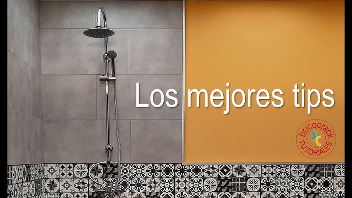 Poner SUELO de VINILO de LOSETAS HIDRÁULICAS 🤩 Paso a Paso 👣 DIY 🦸‍♀️  Reforma del baño SIN OBRAS 