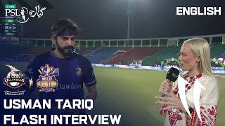 Usman Tariq Flash Interview Lahore Qalandars Vs Quetta Gladiators English Hbl Psl 11 Mzb1K