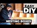 Simple DIY Nesting Boxes for Chicken Coop | Homestead DIY Projects