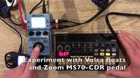 Weird ambient with Korg Volca Beats and Zoom MS70 pedal