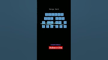 merge sort algorithm #coding #shortsvideo #developers #programmer #algorithm #shorts #programming