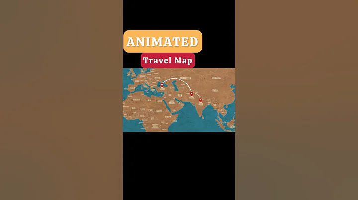 How To Create Travel Map Animation | Flight Route Animation | Canva Tutorial #animatedmap
