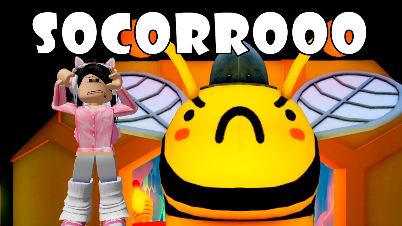 NÍVEL INSANO! Fugindo Do ENXAME DE ABELHAS. Roblox Escape Evil Bee Swarm
