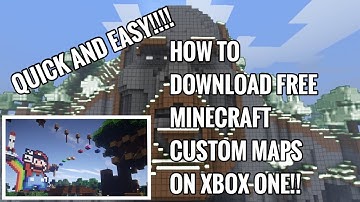 How to Download FREE MAPS on Minecraft XboxOne tutorial quick easy!