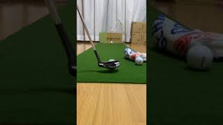 パターマット工房でパター練習