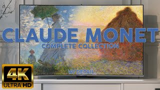 CLAUDE MONET | 4K HD Vintage Art TV | MONET Famous Art Collection Slideshow | Screensaver w/ Detail by Your Home Gallery 106,184 views 2 years ago 3 hours, 4 minutes