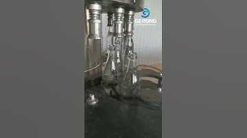 Rice wine glass bottle rotary high speed filling ROPP sealing machine customized wine bottling line