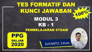 TES FORMATIF DAN KUNCI JAWABAN Modul 3 KB 1 | Pembelajaran Inovatif