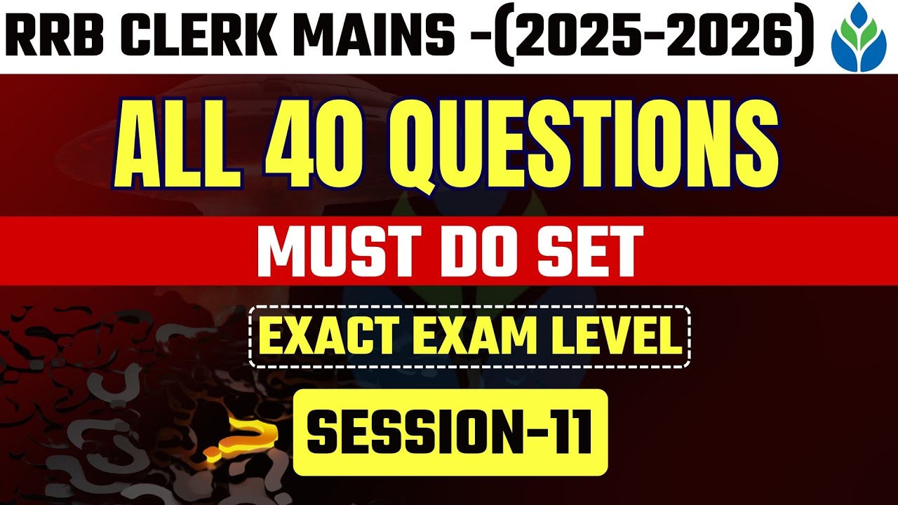 IBPS RRB Clerk Mains 2025 | Complete Quant Expected paper | Exact Exam ...