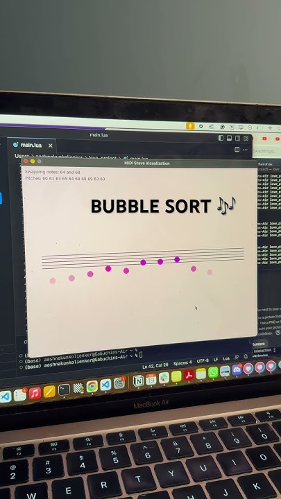 musical notes bubble sort :P #computerscience #sort #algorithm #music # ...