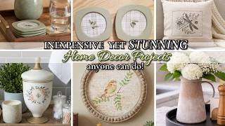 INEXPENSIVE YET STUNNING HOME DECOR PROJECTS ANYONE CAN DO!!~Thrift Shop & Dollar Store DIY Ideas