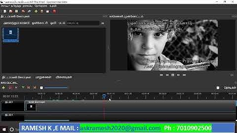 open shot video editor tutorial in tamil part 1