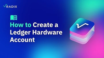 Radix Wallet User Guide: How to Create a Ledger Hardware Account