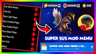 Super Sus Mod Apk v1.43.21.131 Show Player Info, Unlock Skins ,Unlock roles ,Unlimited Everything