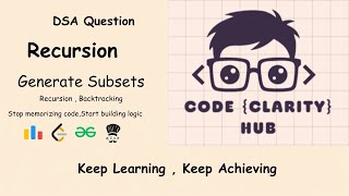 Subsets | Leetcode 78 l Recursion + Backtracking 