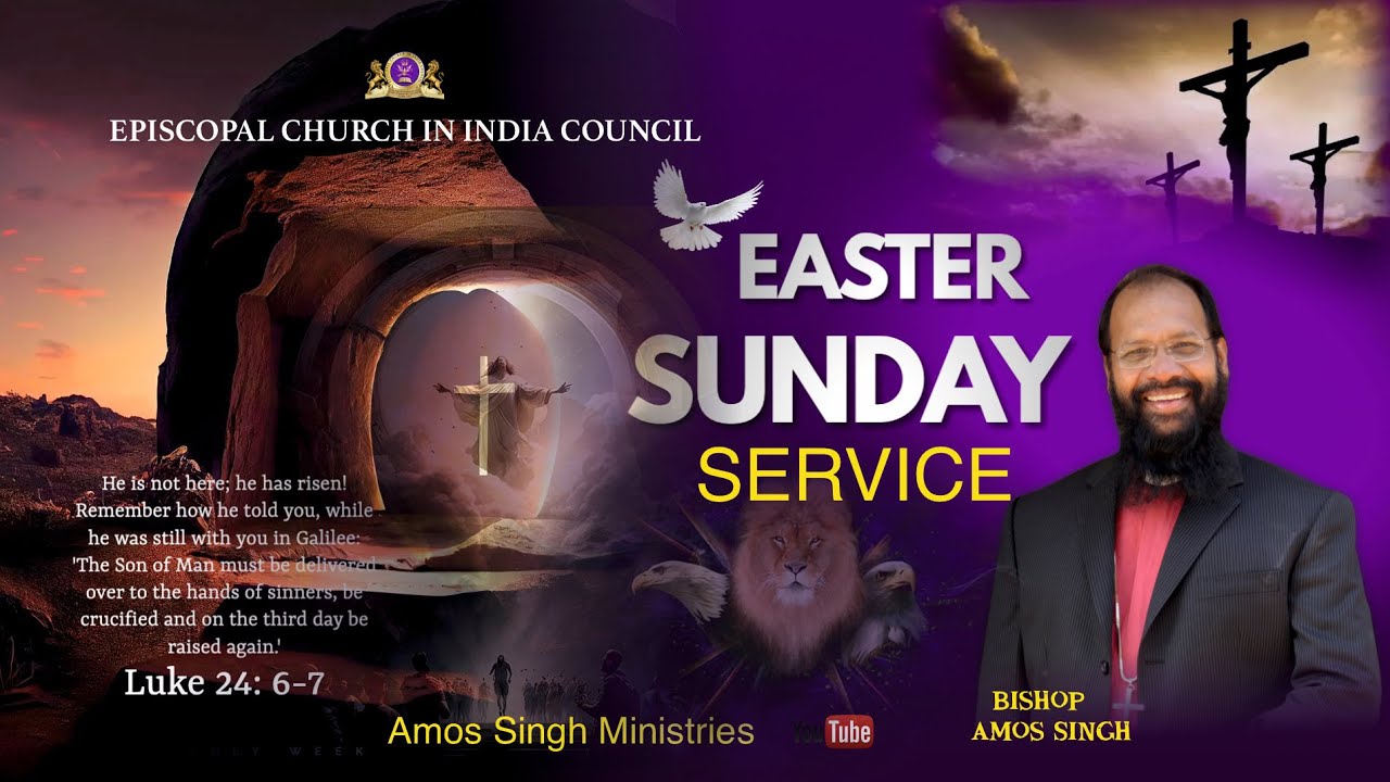 Easter sunday online service !! April 9 2023 !! Bishop Amos Singh !!