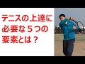 【 硬式テニス 】伸び悩む必見！テニスの落とし穴から抜け出すヒントがコレ！　～ テニスの上達に必要な５つの要素 ～