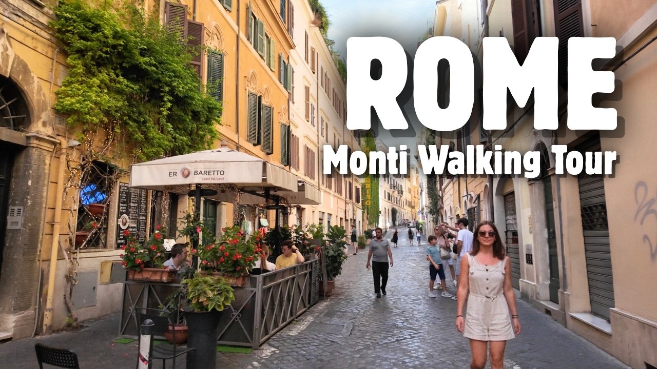 Monti First Rome MONTI, ROME Walking Tour 🇮🇹 | Colorful Streets and Ancient Roman Ruins ...