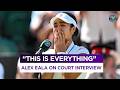 "My light up shoes and chubby cheeks" | Alex Eala's on court interview after defeating Iga Swiatek