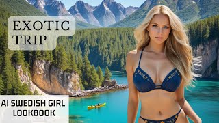 🚢 Swedish Girl:  Exotic Trip [AI Vlog - AI Art - Lookbook]