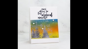 Unity Quick Tip: 1 Layer Inky Panel Card with Emboss Resist