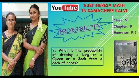 TN Samacheer Kalvi  _ 9th Maths _  Probability _  Exercise 9.1 _ Sum 2