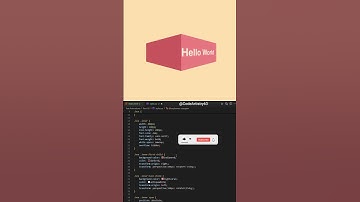 3D Text Marquee Illusion with CSS | Hello World Animation #shorts #htmlcss #cssanimation #frontend