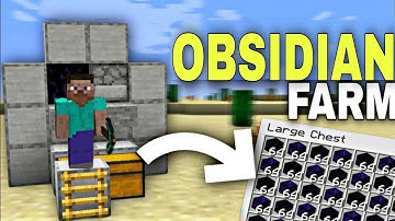 MINECRAFT BEDROCK 1.19 : Easy {Obsidian Farm} || Tutorial In (MCPE/Xbox/PS4/Switch/Windows10)