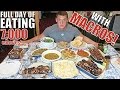 IIFYM Full Day of Eating WITH MACROS!! 7,000 Calories!