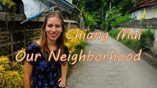 Our Neighborhood in Chiang Mai, Thailand | A tour of some Thai Buddhist temples, Thai homes and dogs
