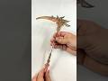 【原神】アルレッキーノ鎌の透かし彫り作品を作ってみた #shorts