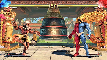 Dhalsim vs Gill (Hardest AI) - Street Fighter V