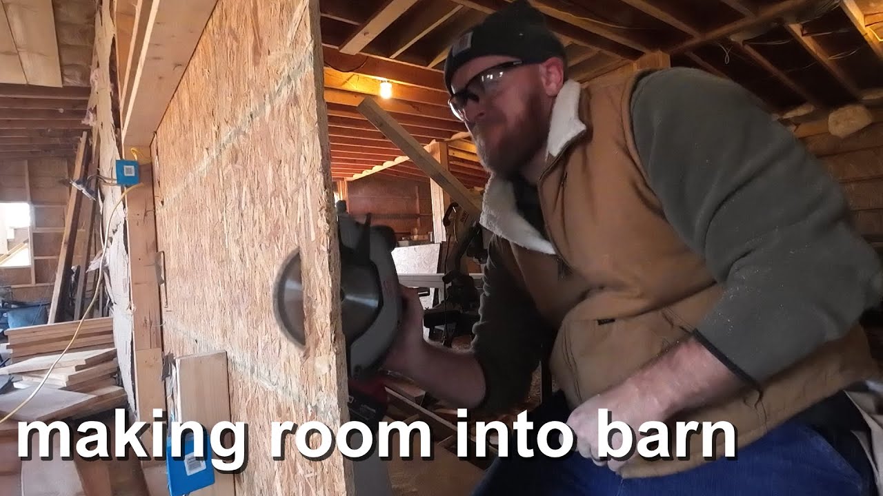 Adding Room Into Barn Home For Full-Size Bathroom | Building Our Own ...