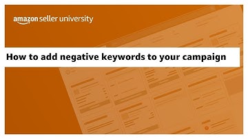 How to add negative keywords to your campaign