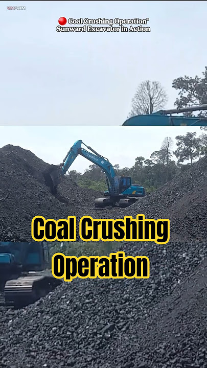Coal Crushing Operation Sunward Excavator in Action #shorts #coalmines