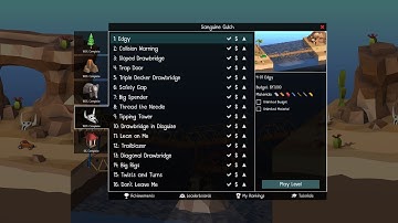 Poly Bridge 2: Sanguine Gulch Completed (All bridges under budget without breaks) [35]